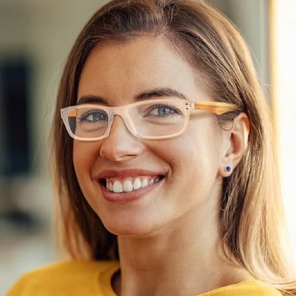 NEW! 5 Pack Reading Glasses Blue Light Block Wood Grain Magnifying Strength+1.00 - Picture 2 of 11